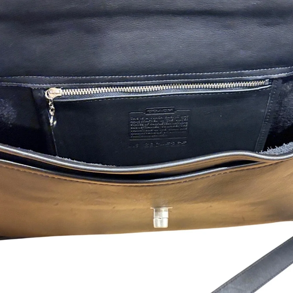 Vintage Coach Lexington Briefcase Black Leather Messenger Bag G6C-5266 USA Made
